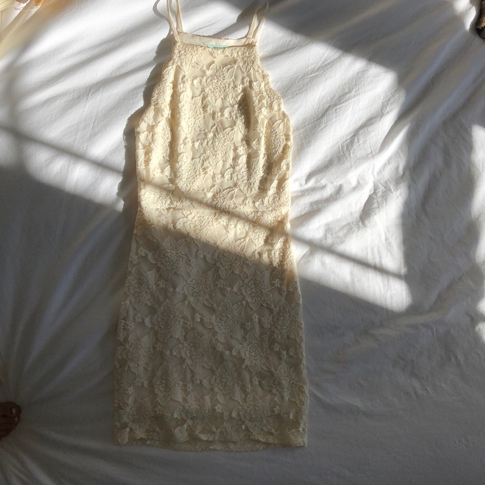 Nordstrom white floral lace dress
